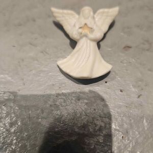 Lenox Porcelain Angel Brooch Pin Pendant1.5"